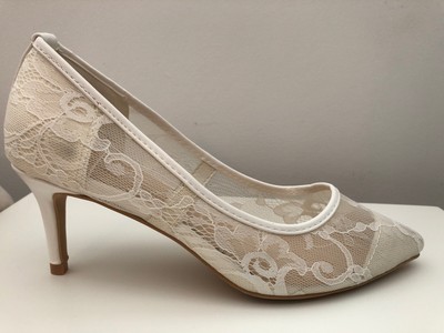 white kitten heels wide fit