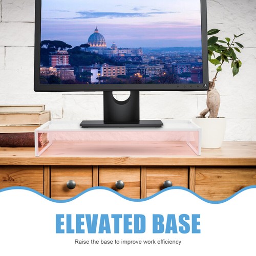 Étagère surélevée pour ordinateur rehausseur de bureau pour moniteur support ordinateur portable - Photo 12/12
