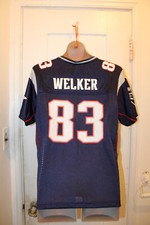 REEBOK New England Patriots Wes Welker #83 Jersey Women's XL Extra Large Blue