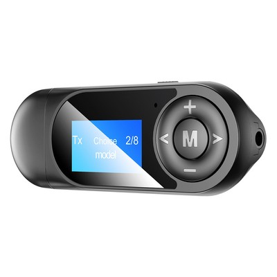 Bluetooth Wirless&AUX 3.5mm Jack Audio Adapter/Transmitter/Receiver w/Display US