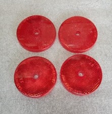 4 piezas Sate-Lite 26 rojo reflector SAE-A-88 DOT para RV remolque barco bicicleta motocicleta