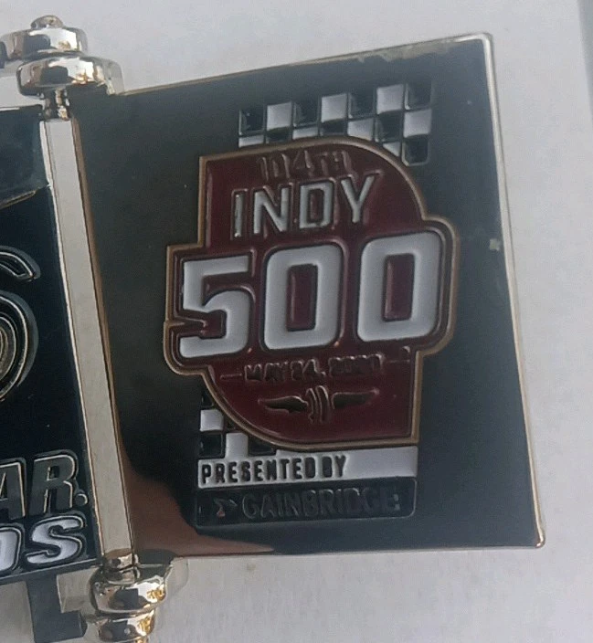 Indy 500 Firestone 104th Running Moving Door Lapel Hatpin Limited Edition Rare - Image 2 of 4
