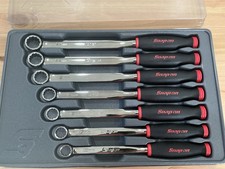 Snap On 7pc Metric 12pt Soft Grip Handle Box End Wrench Set Xdsgm607k1 Red