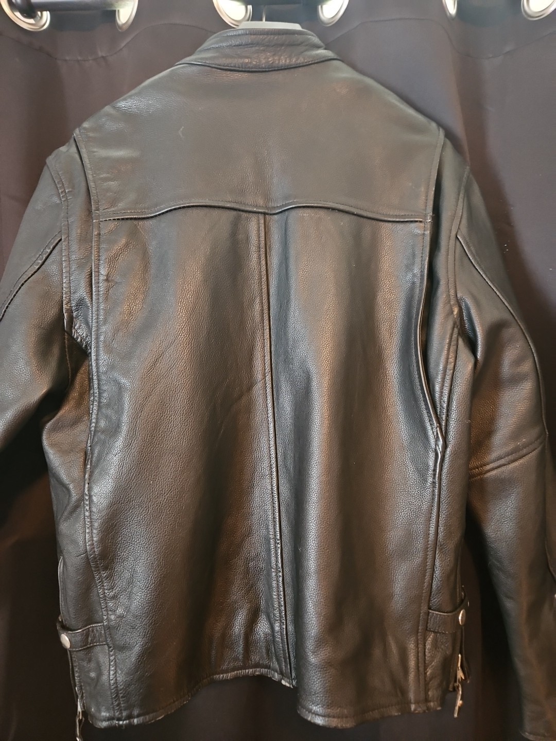 USA Bikers Dream Apparel Mens Leather Motorcycle Jacket Thinsulate Size 42