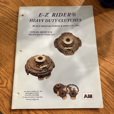 E-Z Rider Heavy Duty Clutches Manufactured by Ace Manufacturing & Parts