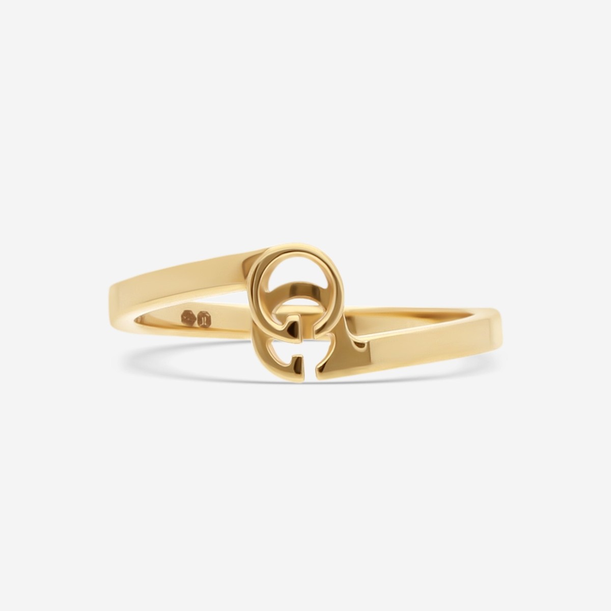 Gucci GG Running 18K Yellow Gold Ring YBC457122002 MSRP $1010 | eBay