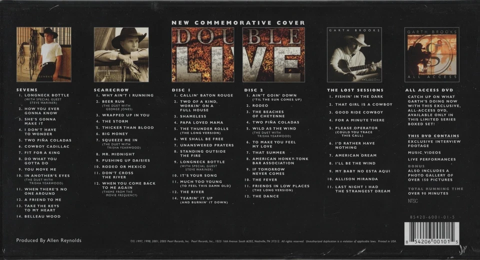 GARTH BROOKS. The Limited Series (Scarecrow, Double Live) 2005 5-CD+DVD Box NEW - Image 2 of 4