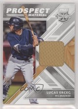 2018 Panini Elite Extra Edition Prospect Materials Silver 64/149 Lucas Erceg hg6