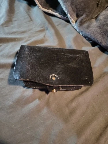 Civil War Leather Pistol Cartridge Box - Pouch US Military