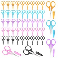 50 Pcs Small Sewing Scissors Sharp Small Craft Scissors With Cover All Purpos...