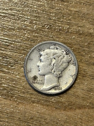 1936S Mercury Dime XF