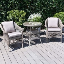 Image of Wild Garden Palermo Serena Rattan 2 Seater Bistro Set
