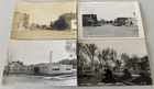 4 1Vintage Heron Lake Minnesota Postcards Real Photo RPPC Streets Coke Hamms