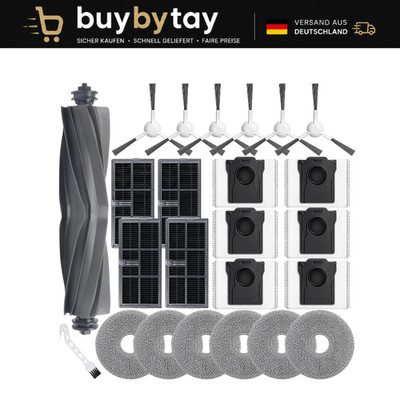 Zubehörset für Saugroboter L10s Ultra Gen 2 Pro X30 L40 24 Teile Bürsten Filter