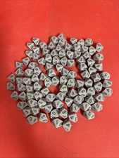 Chessex Grey dice lot - D10 Ten-sided Dice