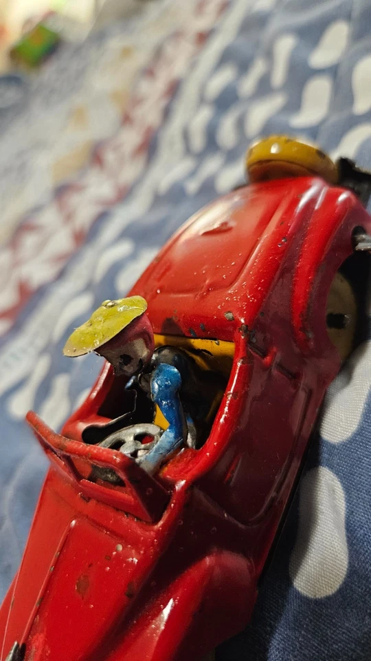 BONITO CONVERTIBLE VINTAGE DE ESTAÑO FRICCIÓN X CAR PACKARD ¡Hecho en Japón ocupado! Foto 3 de 4