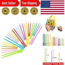Vibrant Safety Lacing Needles in 3 Sizes - Perfect for Kids  Beginner Crafters