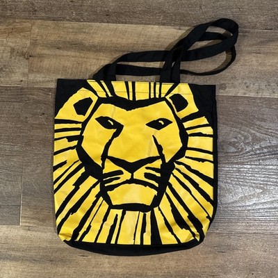 Disney The Lion King Broadway Musical Canvas Simba Tote Bag Black Graphic READ
