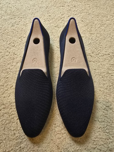 Rothy's The Almond Loafer in Navy Blue Twill Size 9.5