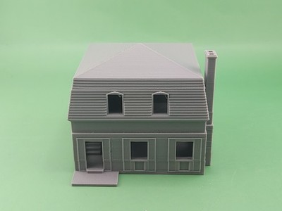 HO-Scale - Sears Chateau 1920s Kit Home - 1:87 Scale Building House W/ Interior 