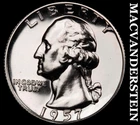 1957 Washington Quarter- Silver- Choice Gem Proof Luster No Reserve #i9226