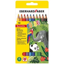 EBERHARD FABER Farbstifte Colori JUMBO dreikant 10 St&uuml;ck