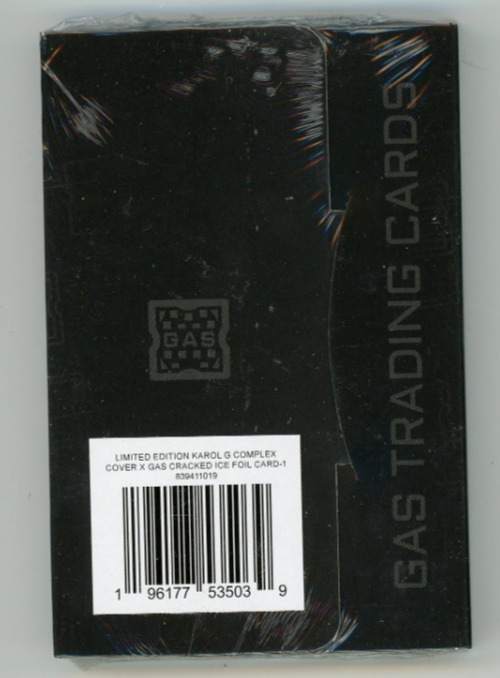 1) PACK 2025 Complex X GAS Trading Card Karol G CRACKED ICE 300