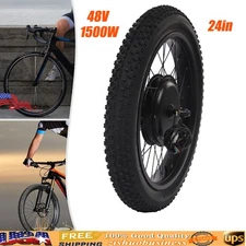 24" Ebike Front Wheel Hub Motor Electric Bicycle Motor Conversion Kit 1500w 48v