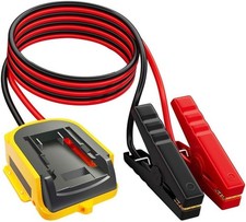 Jumper Cable Clamps with Adapter for Dewalt 20V Battery, 2FT 8AWG Portable Batte