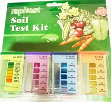 Rapitest Soil Test Kit for Gardens, Vegetables, Flowers and Lawns.