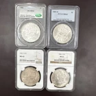 Morgan Dollar Silver Lot 1886, 1885-O, 1884-O, 1921-S CAC PCGS NGC MS63 MS62