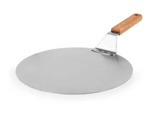 H&H Stainless Steel Pizza Paddle With Wooden Handle Diameter 30.5 Cm