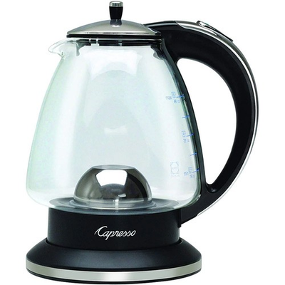 #ad Capresso 48 oz. 6 Cup H2O Glass Rapid Boil Glass Kettle Refurbished $47.31