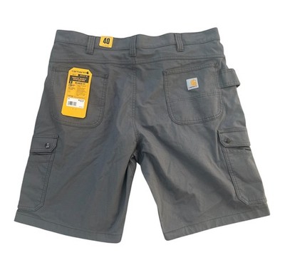 Carhartt Relaxed Fit Ripstop Cargo Work Shorts Men s Size 40 Black New Carpenter