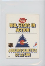 1981-82 Post NHL Stars In Action Stand-ups Rob Ramage #21 w8u