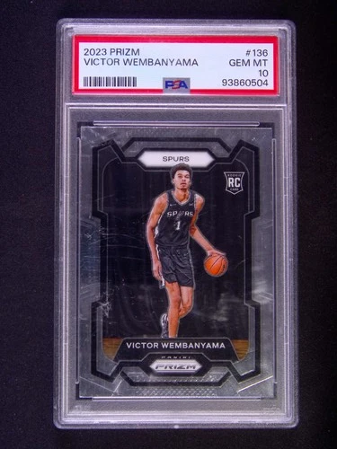 2023-24 Panini Prizm Victor Wembanyama #136 RC Rookie PSA 10