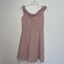 Lulus Off Shoulder Layered Sleeve Pink Lined Zip Back M Dress Coquette Feminine