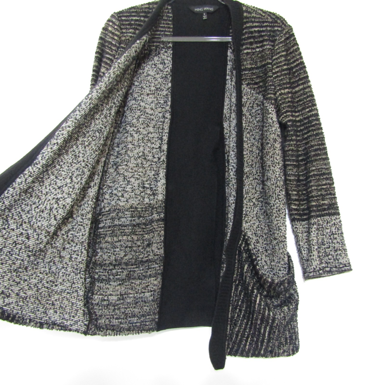 Ming Wang Cardigan Open front Split Back Size Sma… - image 3