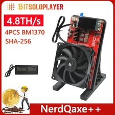 New Bitaxe Miner NerdQaxe++4.8TH/s 68W BTC BM1370   ASIC chip Sha-256 algorithm