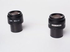 Pair Nikon 10x 22 CFI Microscope Eyepiece 30mm For E series
