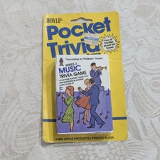 Vintage 1984 Hoyle Pocket Trivia Music Game - Series 3 - New On Card