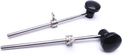 2 Pieces Bass Drum Pedal Beater Aluminum Alloy Hammer Head Percussion Instrument