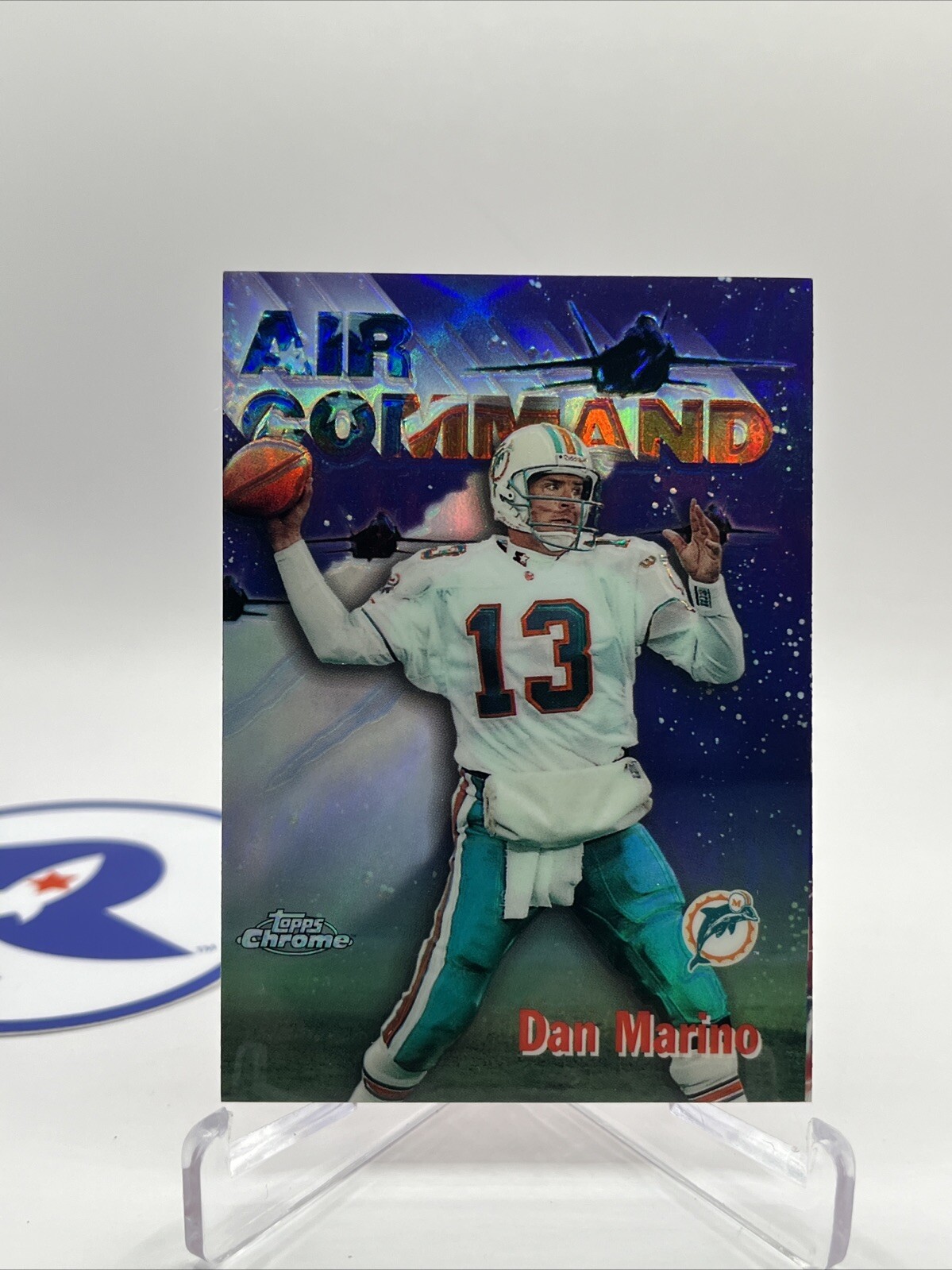 1997 Topps Chrome #1 Dan Marino Career Best Air Command Refractor