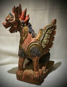 Indonesia, Bali, Temple Lantern, Singa (18th century) w/ provenance.