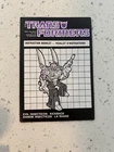 Transformers G1 1984 Kickback Insecticon Instruction Manual Booklet