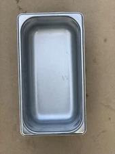Polar Ware 12.5 x 6.75x4" Stainless Steel Table Pan 6 Qt. E12064 W/ LID 18-8 SST