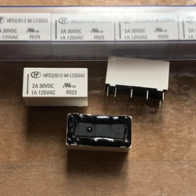 5Pcs HFD2-012-M-L2-D 12V Bistable Latching Relay Replace HFD2-012-M-L2
