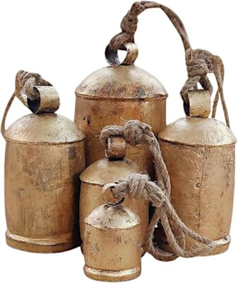 Set of 5 Large Bells XXL - Farmhouse Bells Vintage Style Harmony