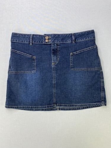 mossimo denim skirt size 11 blue 