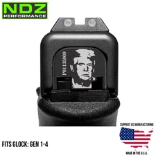 NDZ Glock Gen 1-4 17 19 Slide Cover Plate Limited Edition Donald Trump Mugshot